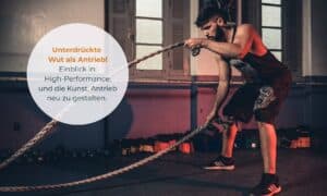 Mann am Sport machen mit zwei Seilen