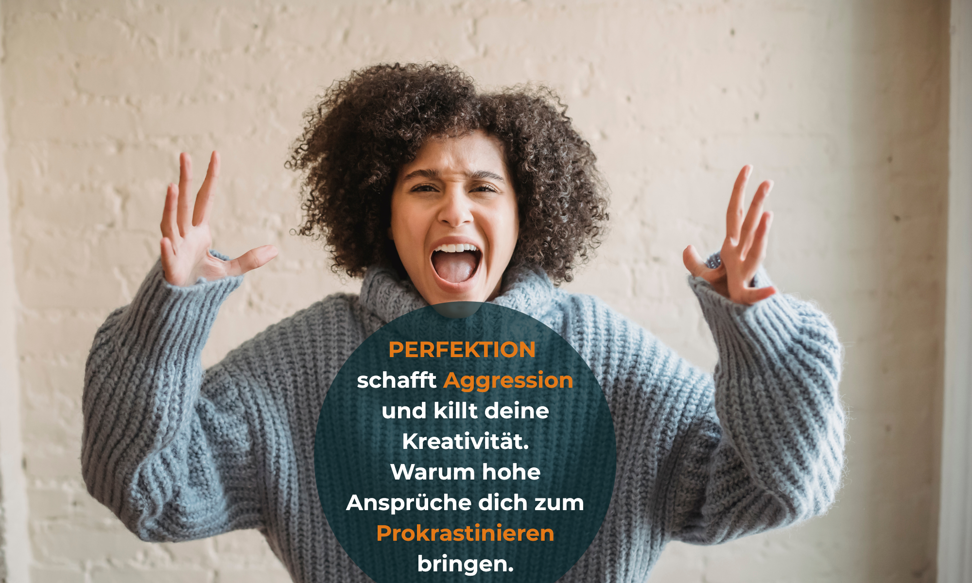 Schreiende Frau