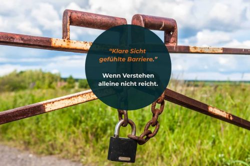 Schranke verschlossen mit einer Kette und einem Schloss