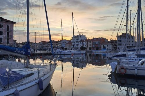 Fischerdorf, Abend, Sonnenuntergang, Hafen