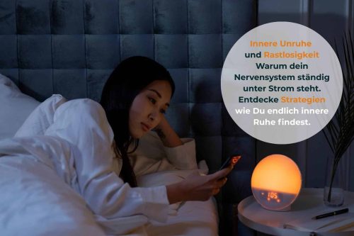 Schlaflose Frau in der Nacht